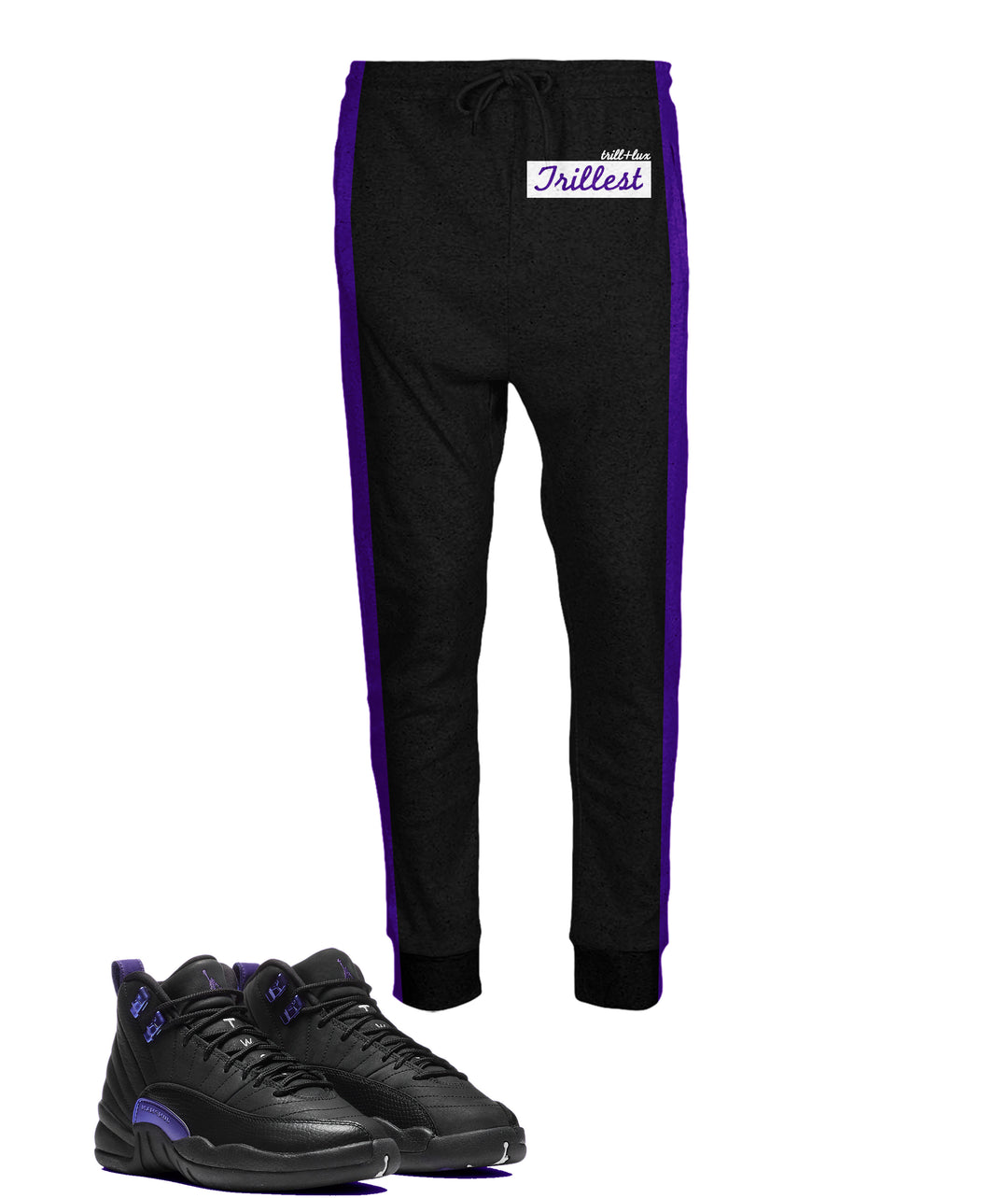 Trillest | Retro Air Jordan 12 Black Concord Inspired Jogger