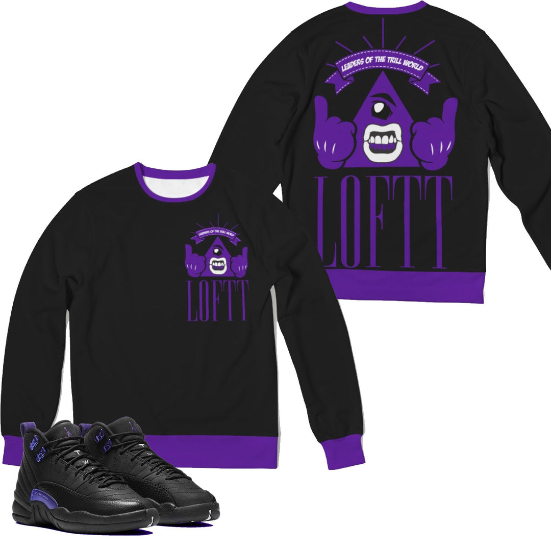 Leader of the Trill | Air Retro Jordan 12 Black Concord Inspired Sweater | Sweatshirt