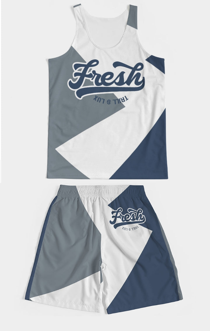 Trill & Lux | Air Jordan 13 Flint Inspired fragment Tank Top & Shorts