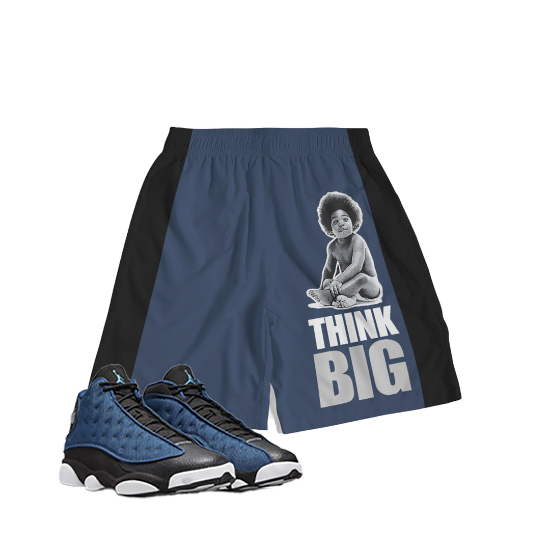 Think Big | Air jordan 13 Navy Inspired Jogger Shorts