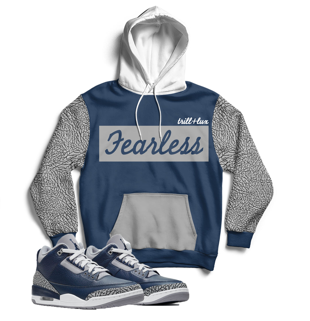 Fearless | Retro Jordan 3 Midnight Navy Inspired Hoodie