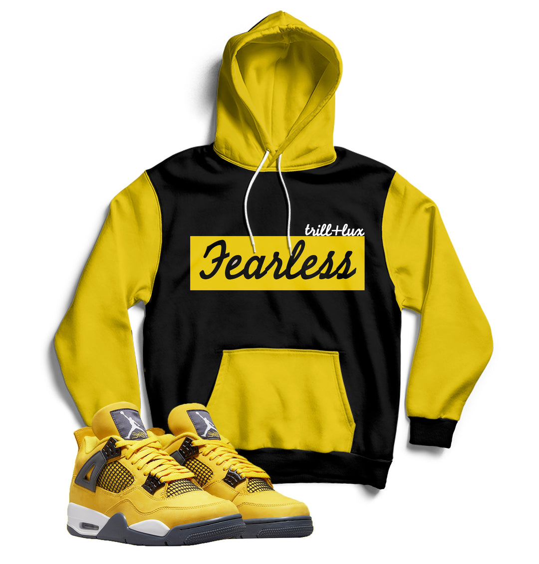 CLEARANCE - Fearless | Air Jordan 4 Tour Yellow Lightning Inspired Hoodie |