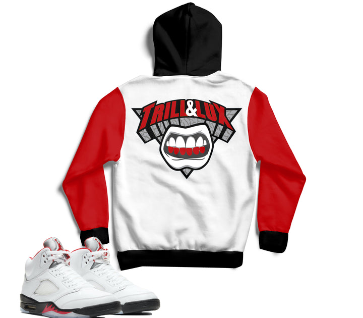 Trill & Lux | Air Jordan 5 Fire Red  Inspired Jogger and Hoodie Suit | 69 Points
