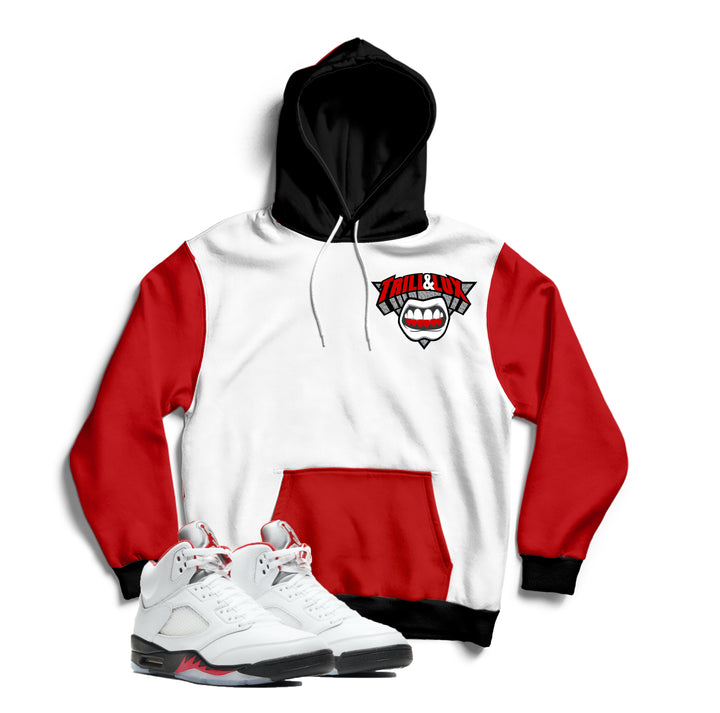 Trill & Lux | Air Jordan 5 Fire Red  Inspired Jogger and Hoodie Suit | 69 Points