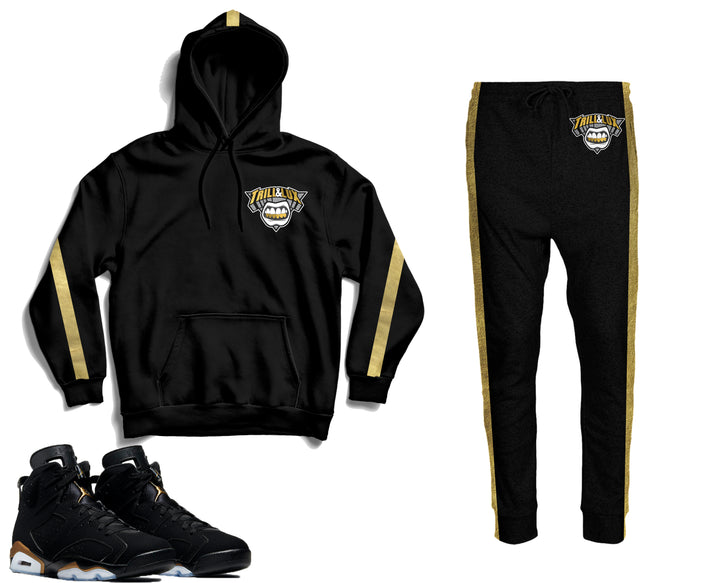 Trill & Lux | Jordan 6 DMP Inspired Jogger and Hoodie Suit | Retro Jordan 6