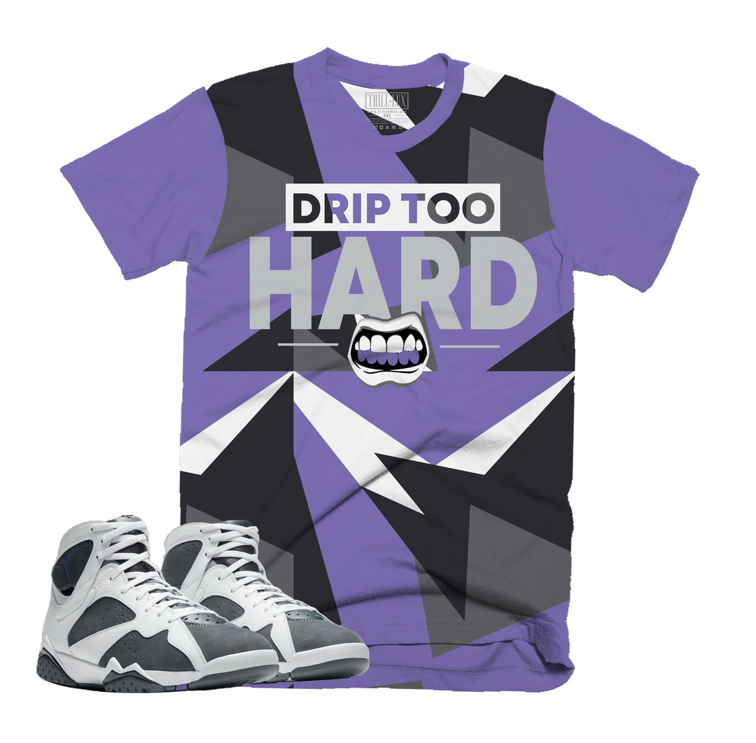 Drip Too Hard Tee | Retro Air Jordan 7 FLINT Colorblock T-shirt