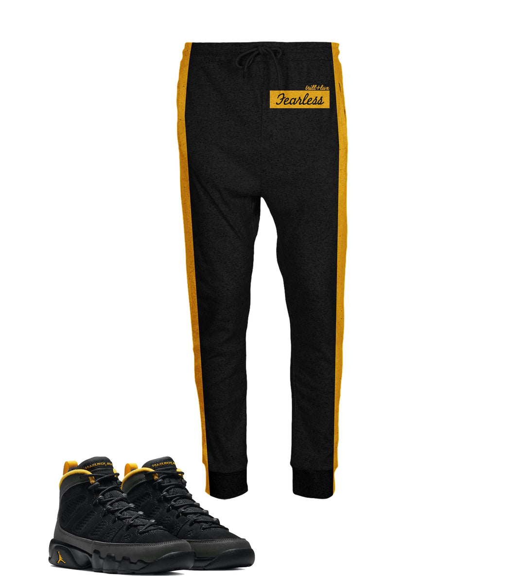 Fearless | Air Jordan 9 University Gold Inspired Jogger |