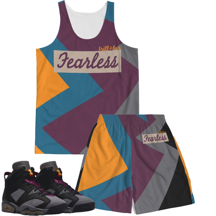 Fearless | Air Jordan 6 Bordeaux Inspired Tank Top & Shorts