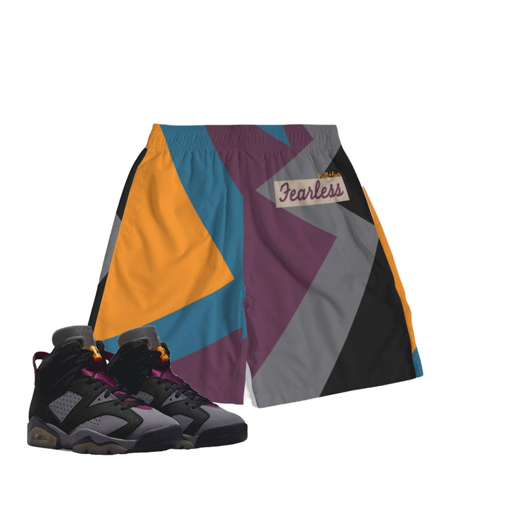 Fearless | Air jordan 6 Bordeaux Inspired Jogger Shorts