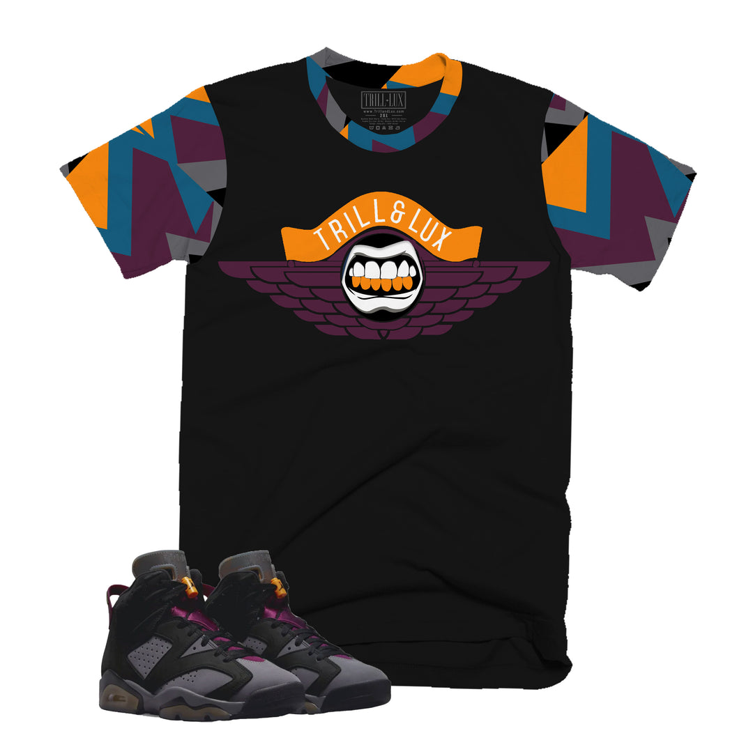 Flight Tee | Retro Air Jordan 6 Bordeaux Colorblock T-shirt