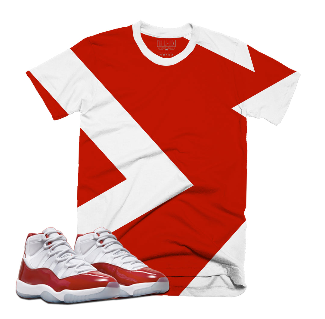 Fragment Tee | Retro Air Jordan 11 Cherry Red T-shirt