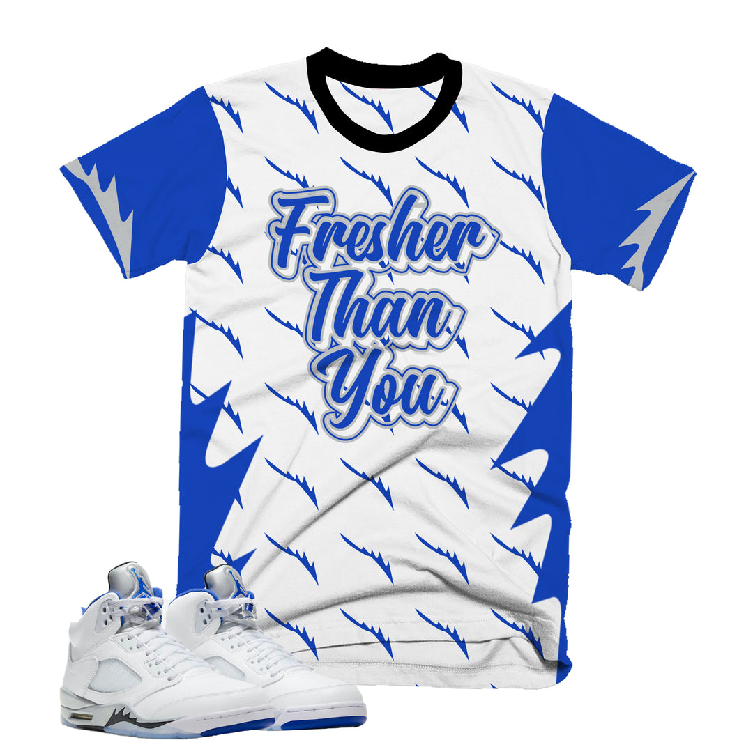 Fresher Tee | Retro Air Jordan 5 Stealth Colorblock T-shirt