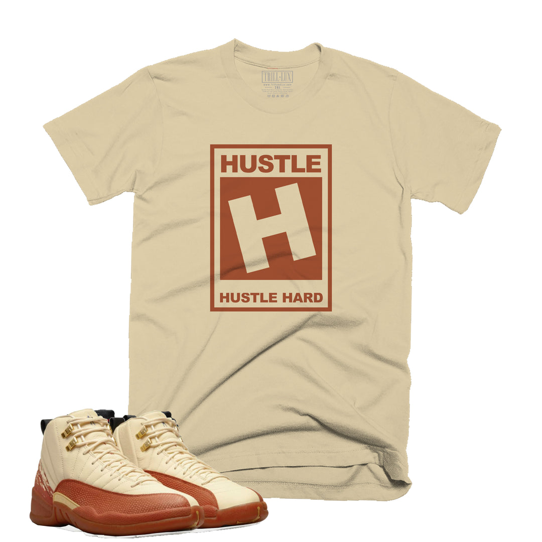 Hustle Hard Tee | Retro Air Jordan 12 Eastside Golf Colorblock T-Shirt