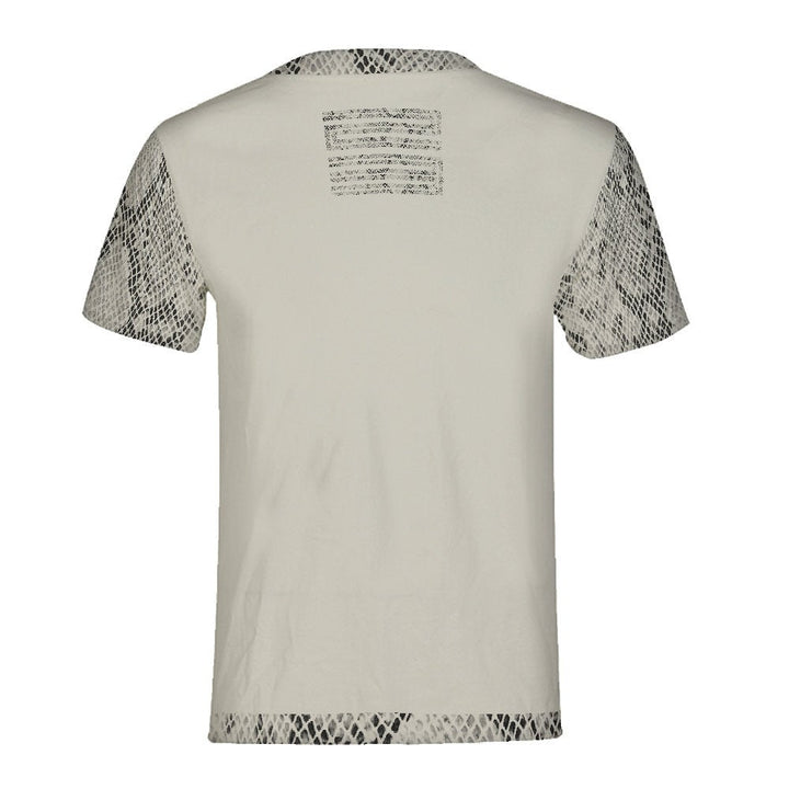 Snakeskin Print Light Bone | Retro Jordan 11 T-shirt