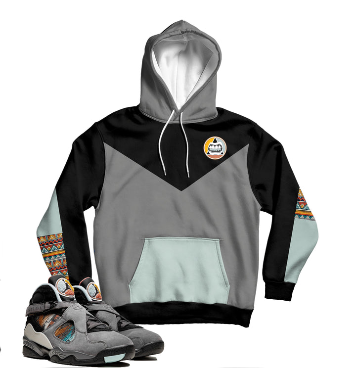 CLEARANCE - Trill N7 PENDLETON inspired Hoodie | Retro Jordan 8 Colorblock Hoodie |