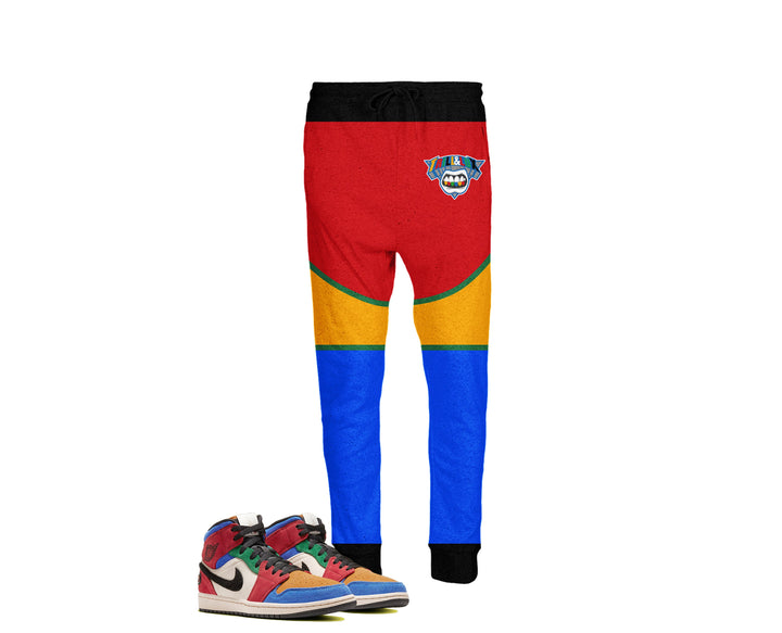 CLEARANCE - Trill Fearless | Jordan 1 Colorblock | jogging pants | Blue The Great