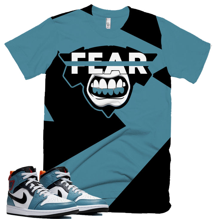 CLEARANCE - Trill & Lux | Air Jordan 1 Mid Fearless Facetasm Inspired Tee