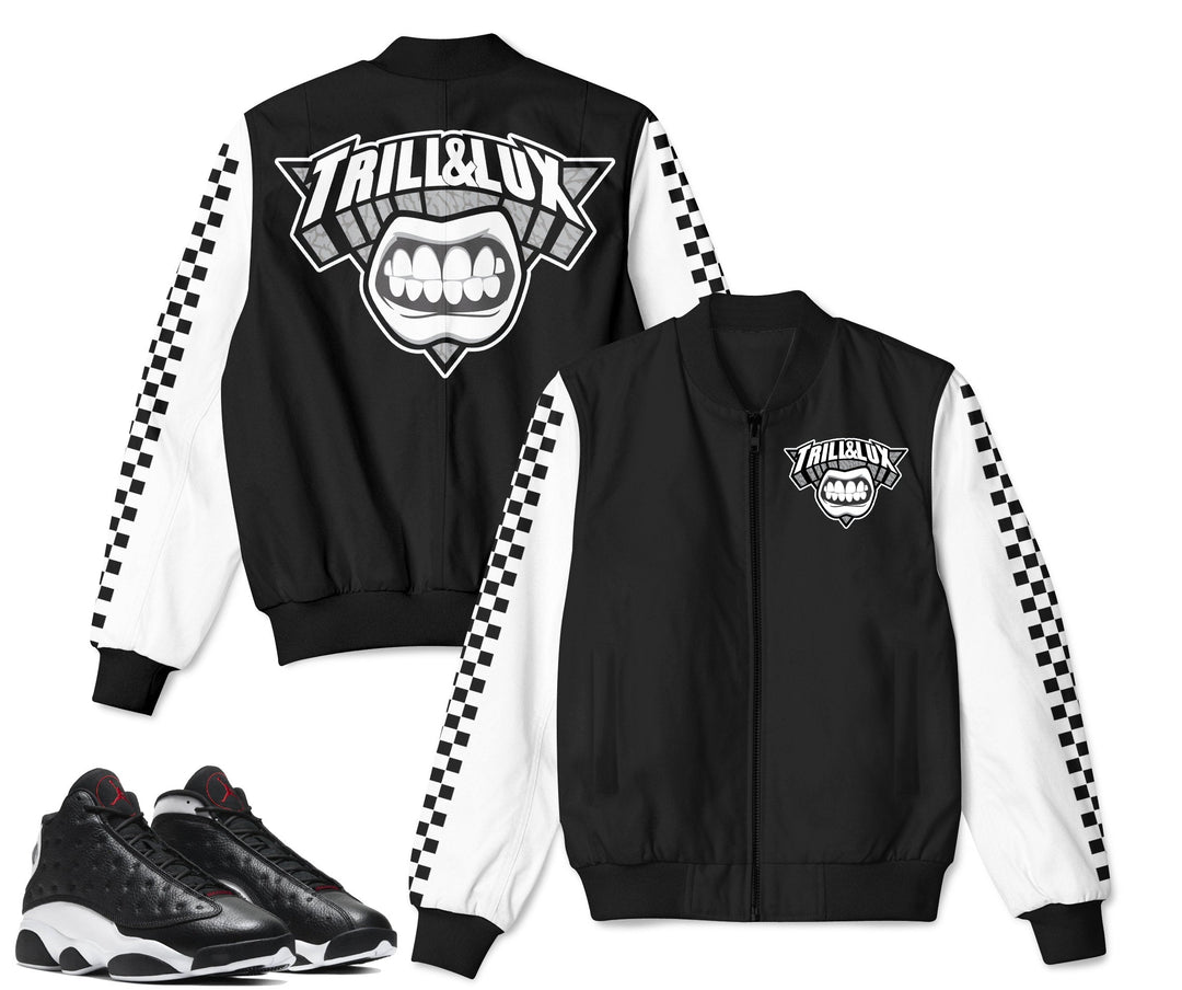 CLEARANCE - Trill Reverse He Got Game | Retro Jordan 13 Colorblock Bomber | Jacket