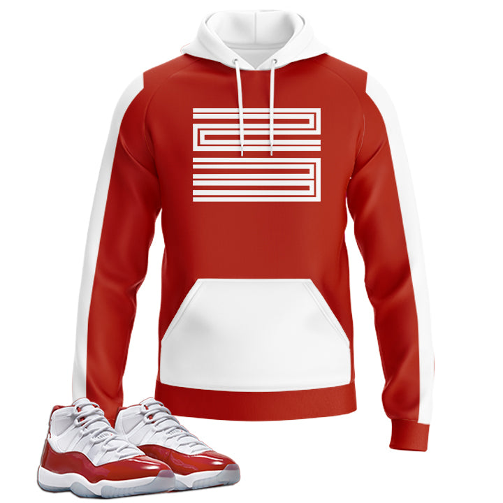 23 | Jordan 11 Cherry Red Inspired Hoodie |