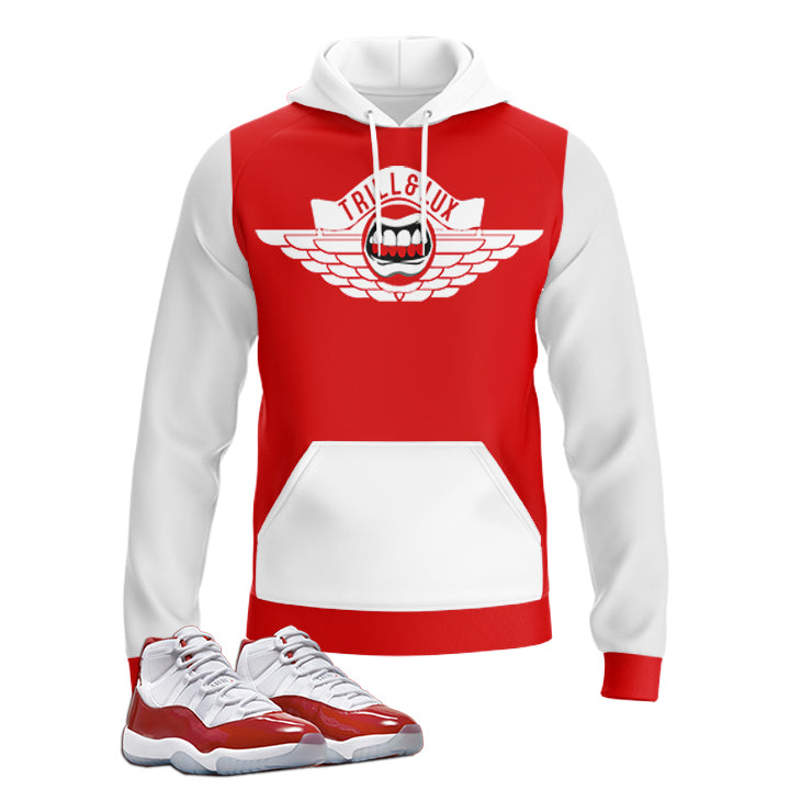 Flight | Jordan 11 Cherry Red Inspired Hoodie |