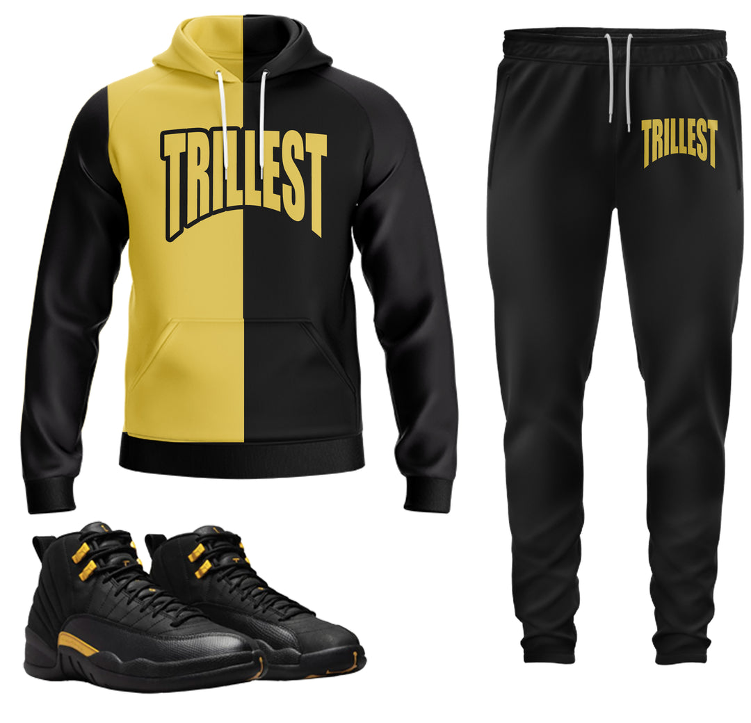 Trillest | Air Jordan 12 Black Taxi Hoodie & Jogger Set