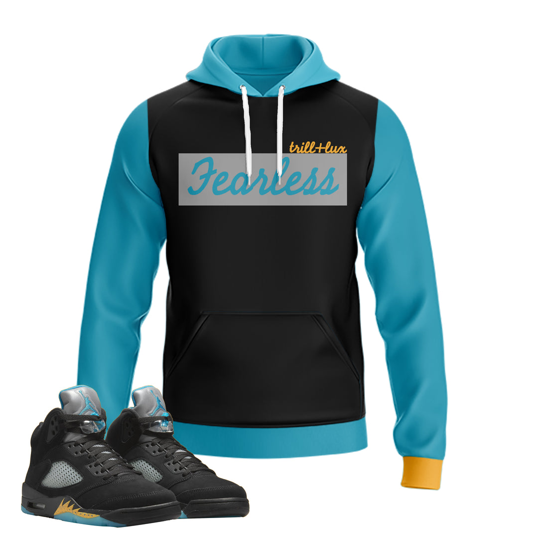 Fearless | Retro Jordan 5 Aqua Hoodie