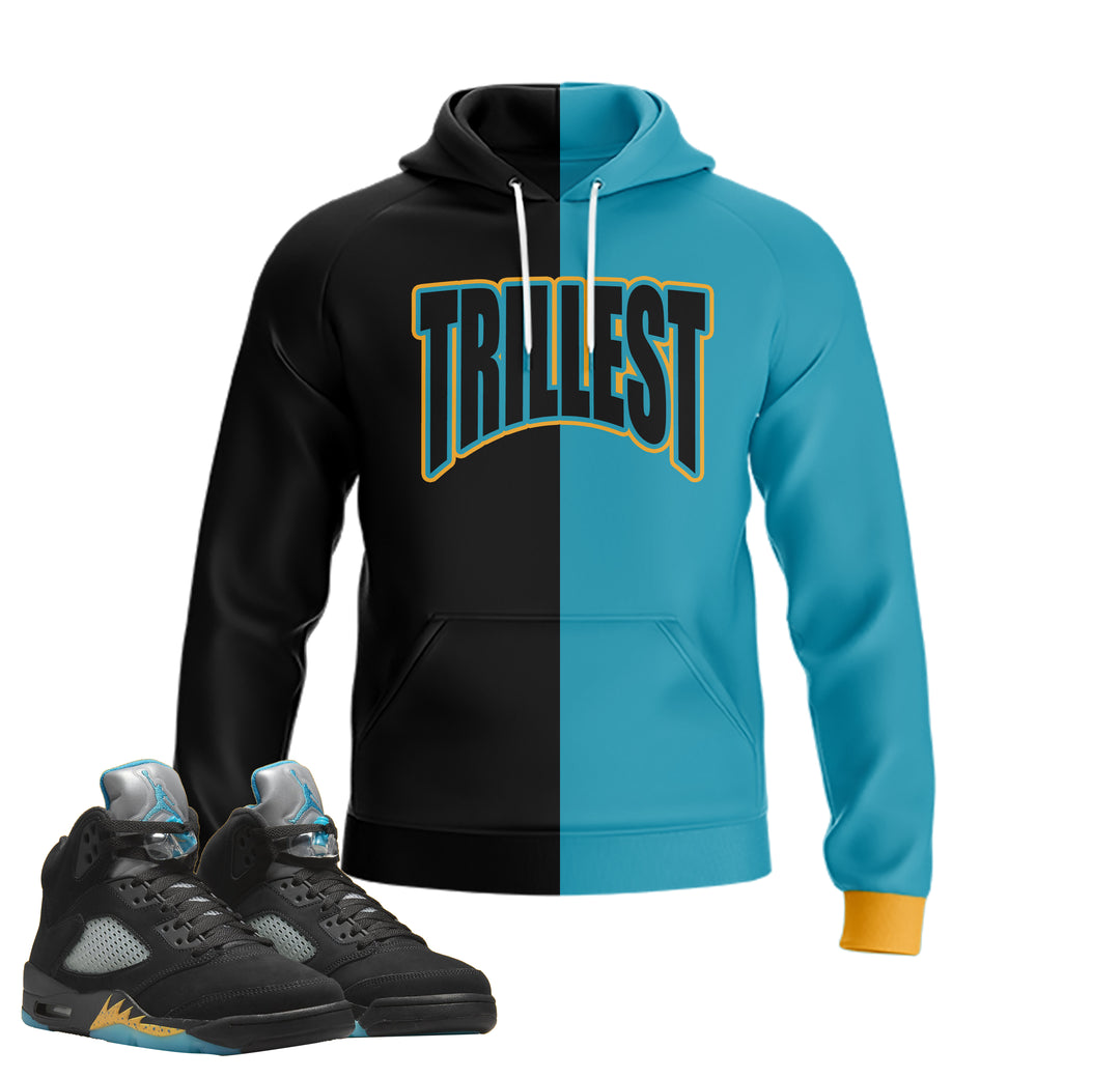 Trillest | Retro Jordan 5 Aqua Hoodie