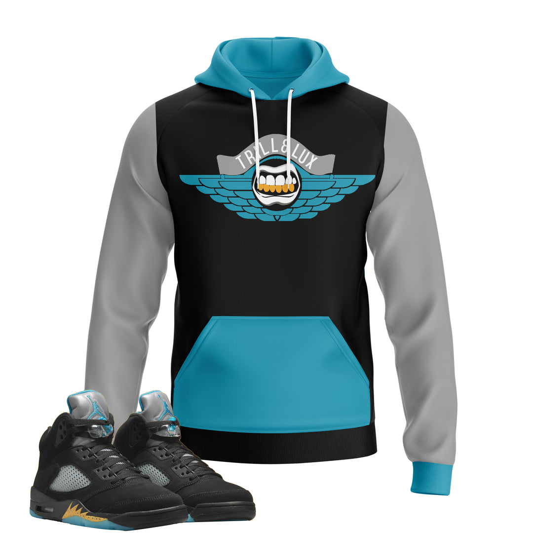 Flight | Retro Jordan 5 Aqua Hoodie