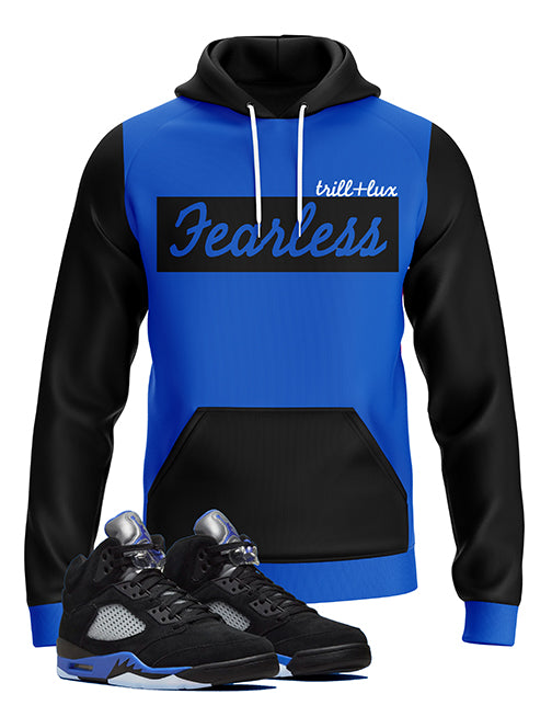 Fearless | Jordan 5 racer blue Inspired Hoodie |