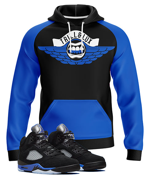Flight | Jordan 5 racer blue Inspired Hoodie |