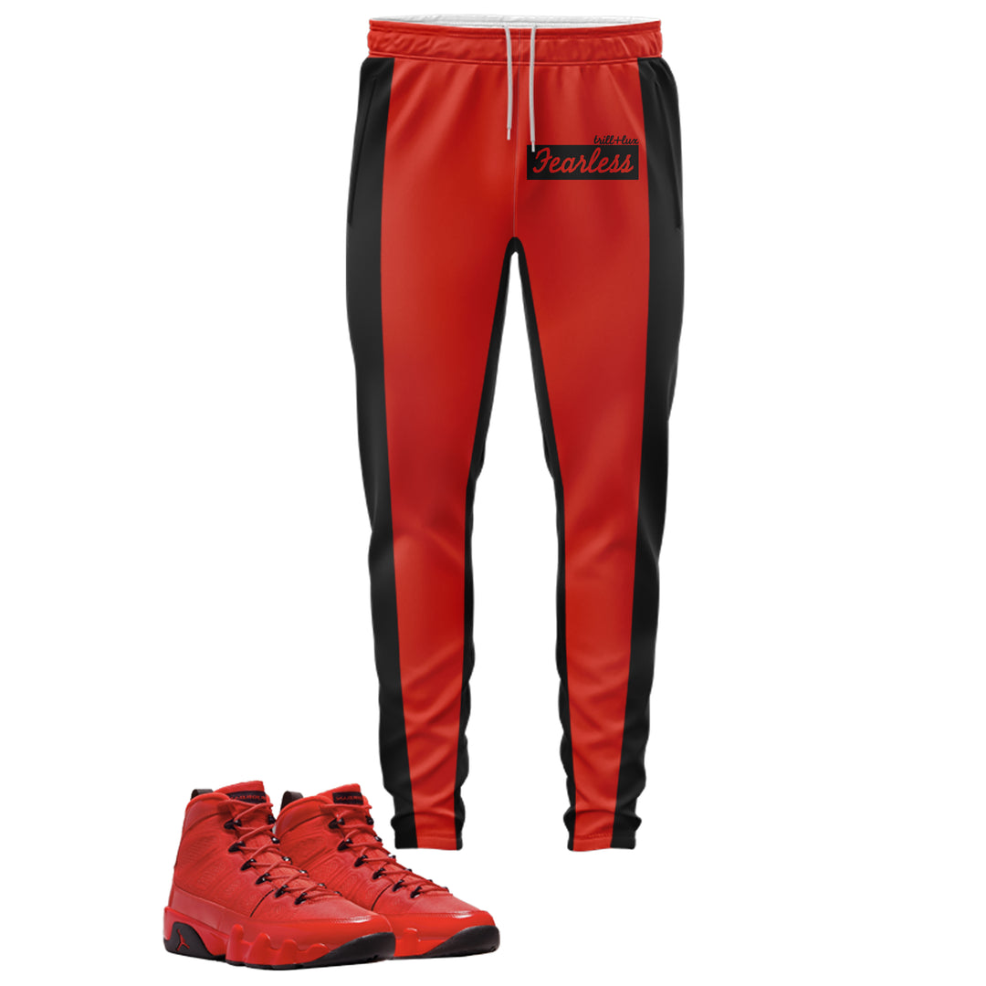 Fearless Jogger | Jordan 9 Chile Red Inspired | Retro