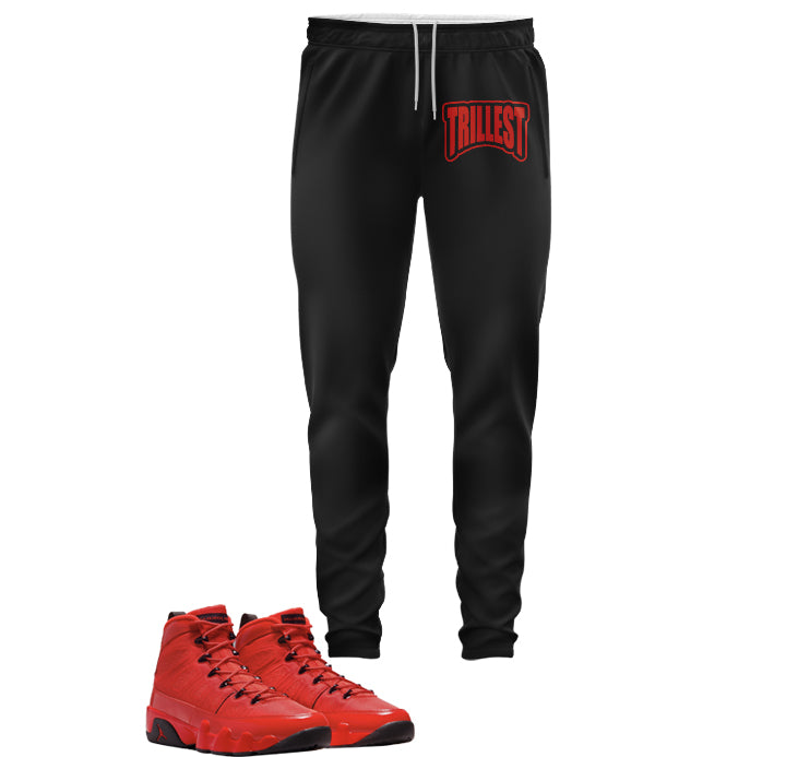 Trillest Jogger | Jordan 9 Chile Red Inspired | Retro