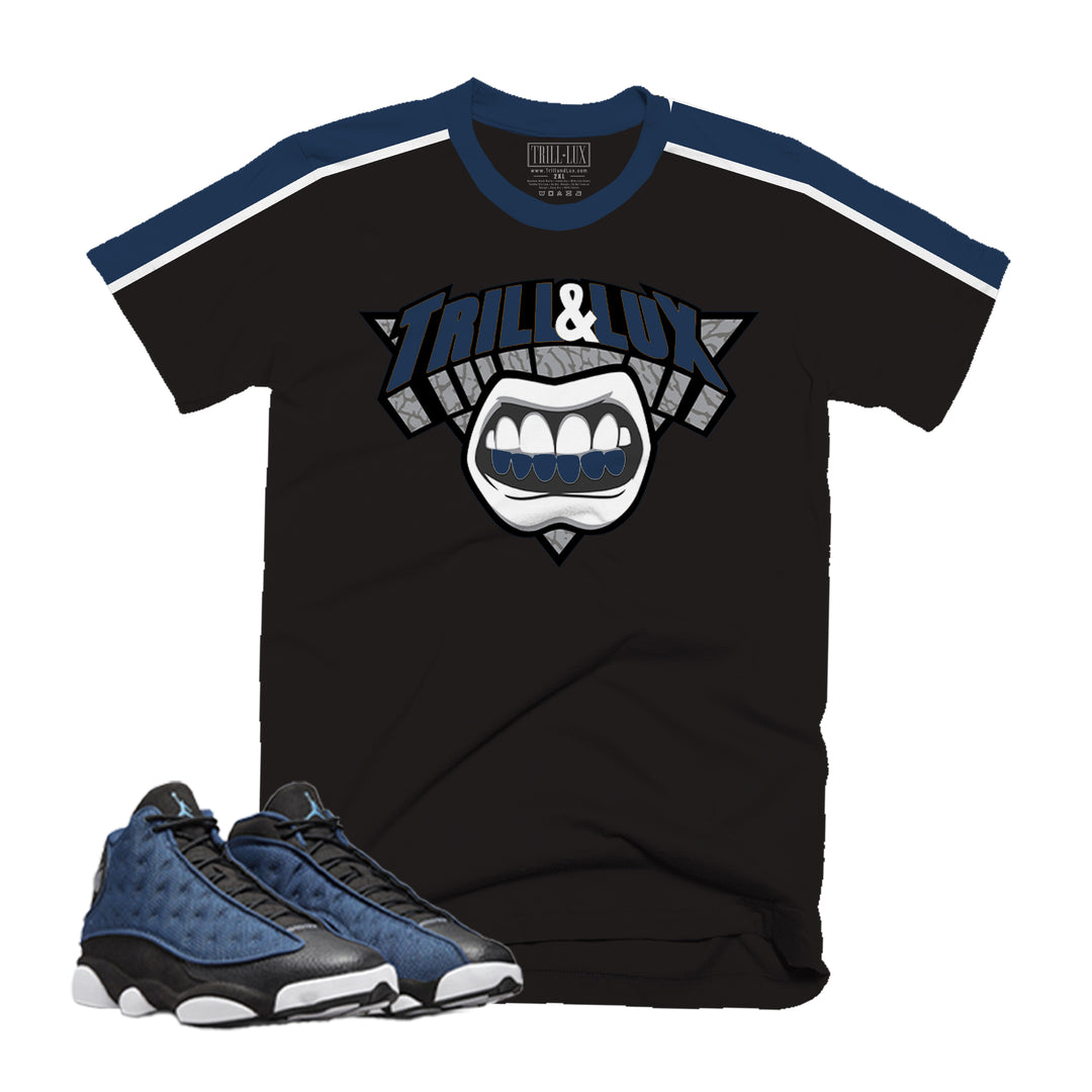 Logo Tee | Retro Air Jordan 13 Navy Colorblock T-shirt