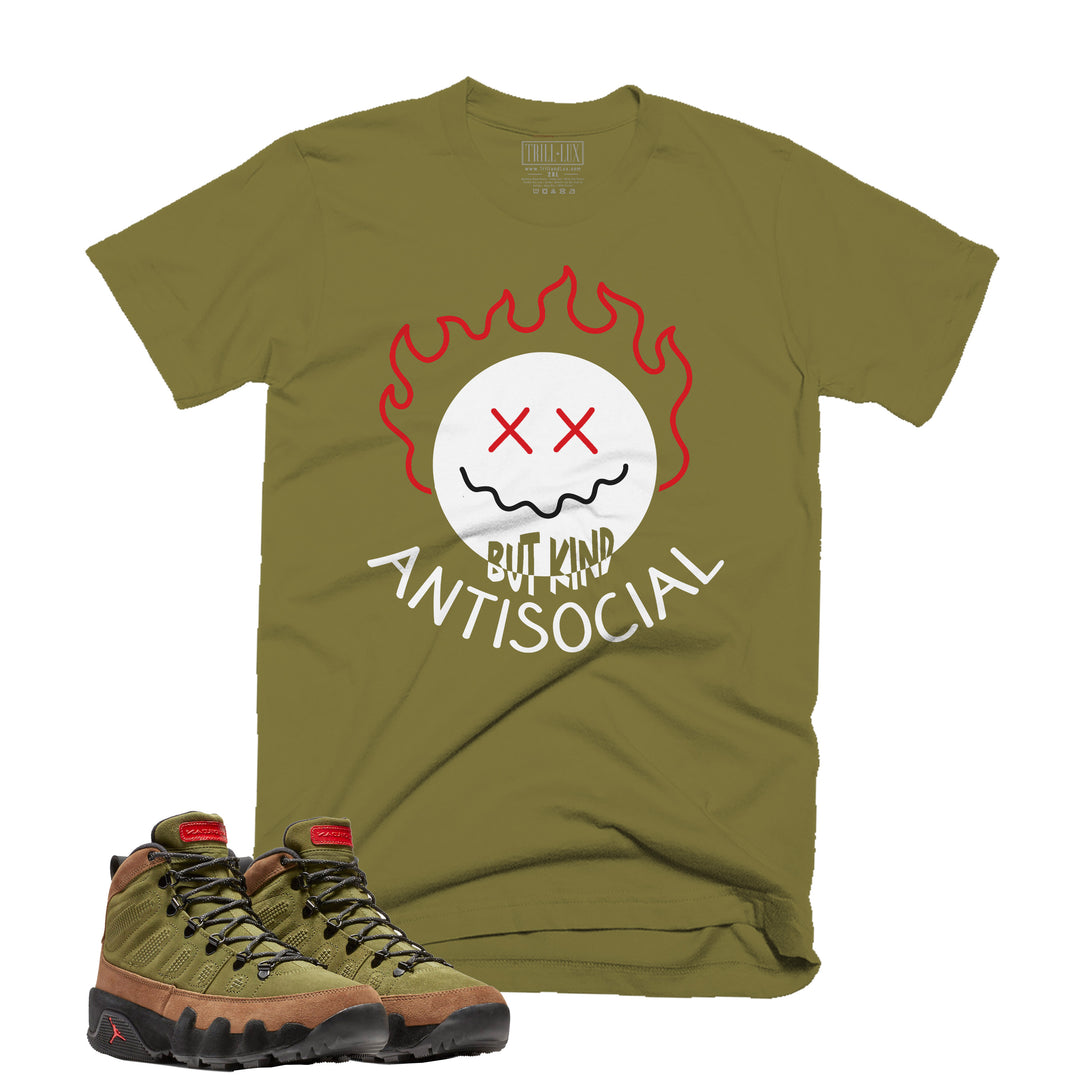 Anti Social Tee | Retro Air Jordan 9 (NRG Boots) Beef And Broccoli T-shirt