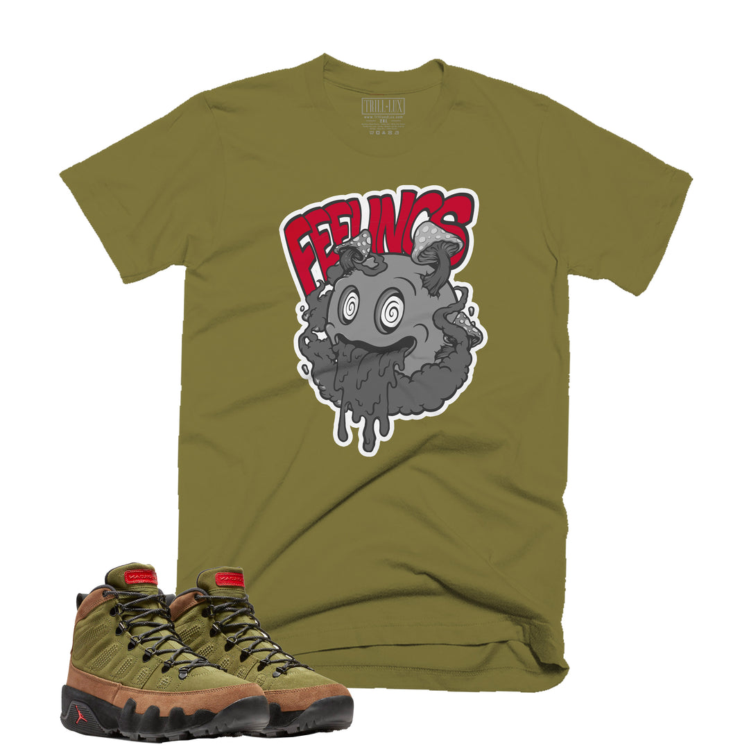 Trippy Feelings Tee | Retro Air Jordan 9 (NRG Boots) Beef And Broccoli T-shirt
