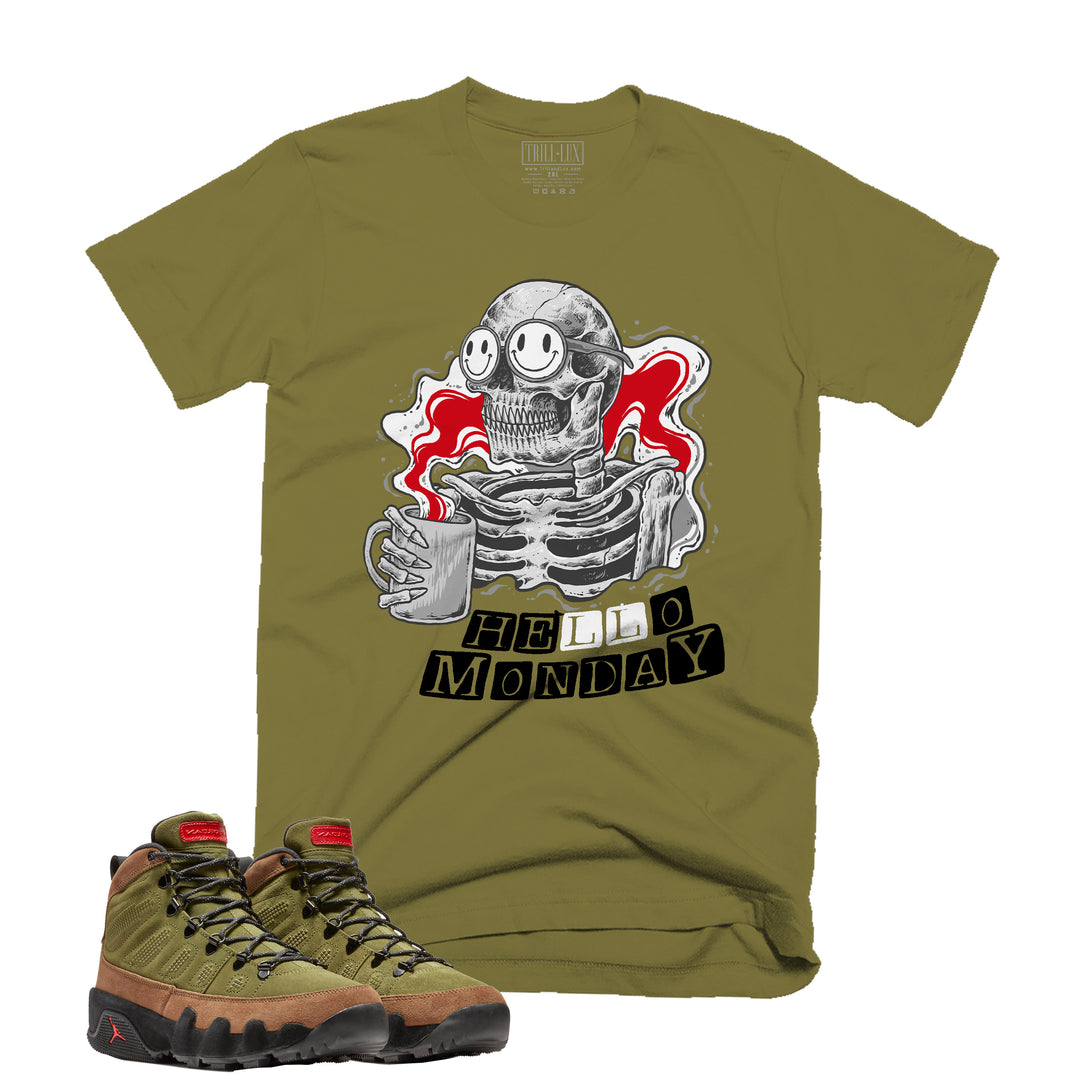 Hello Monday Tee | Retro Air Jordan 9 (NRG Boots) Beef And Broccoli T-shirt