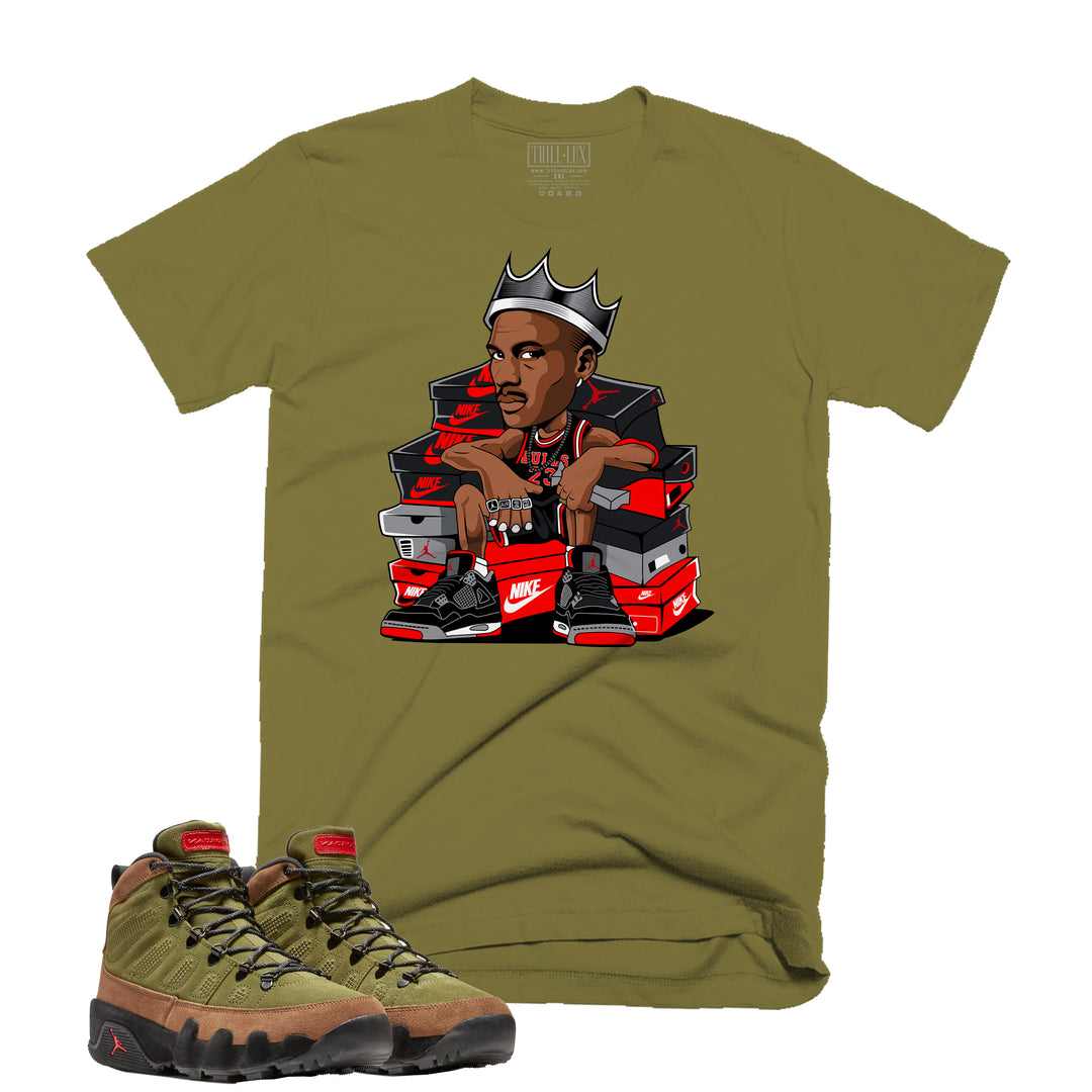 Boxes Tee | Retro Air Jordan 9 (NRG Boots) Beef And Broccoli T-shirt