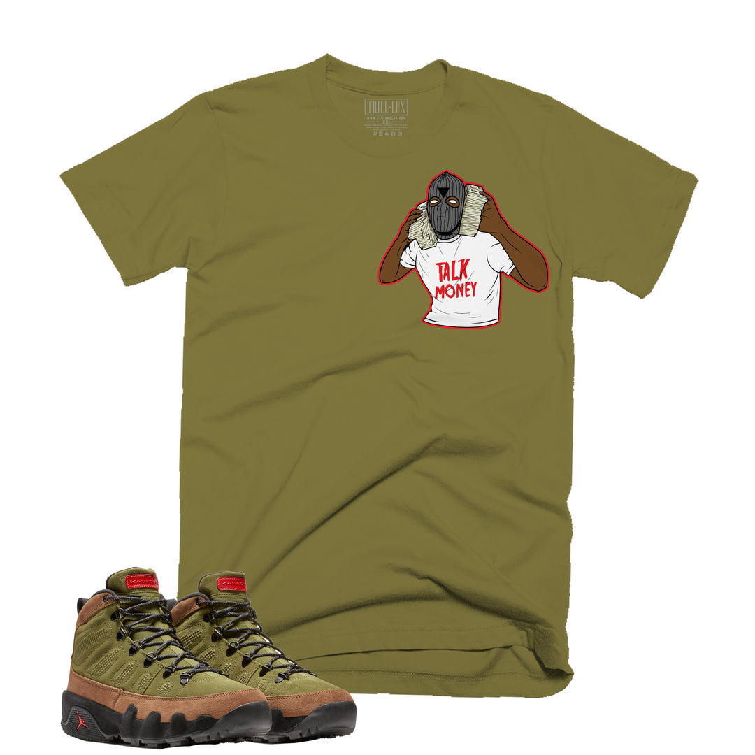 Money Talk Tee | Retro Air Jordan 9 (NRG Boots) Beef And Broccoli T-shirt