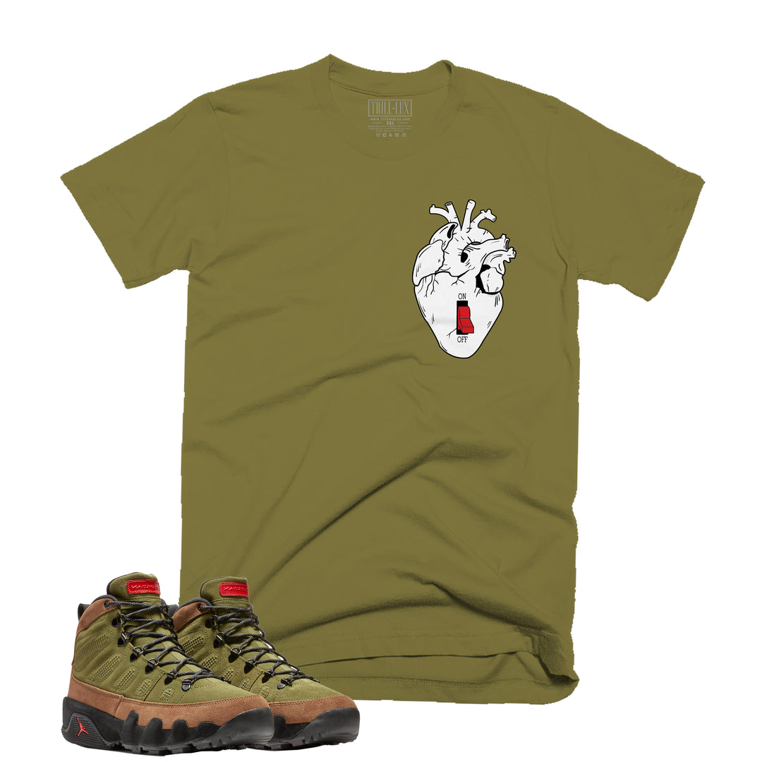 Heart Off Tee | Retro Air Jordan 9 (NRG Boots) Beef And Broccoli T-shirt
