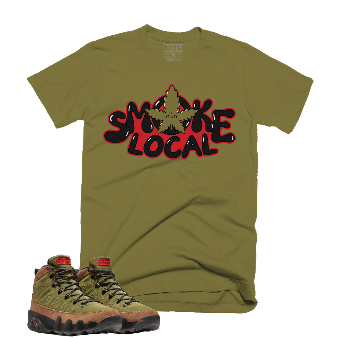 Smoke Local Tee | Retro Air Jordan 9 (NRG Boots) Beef And Broccoli T-shirt
