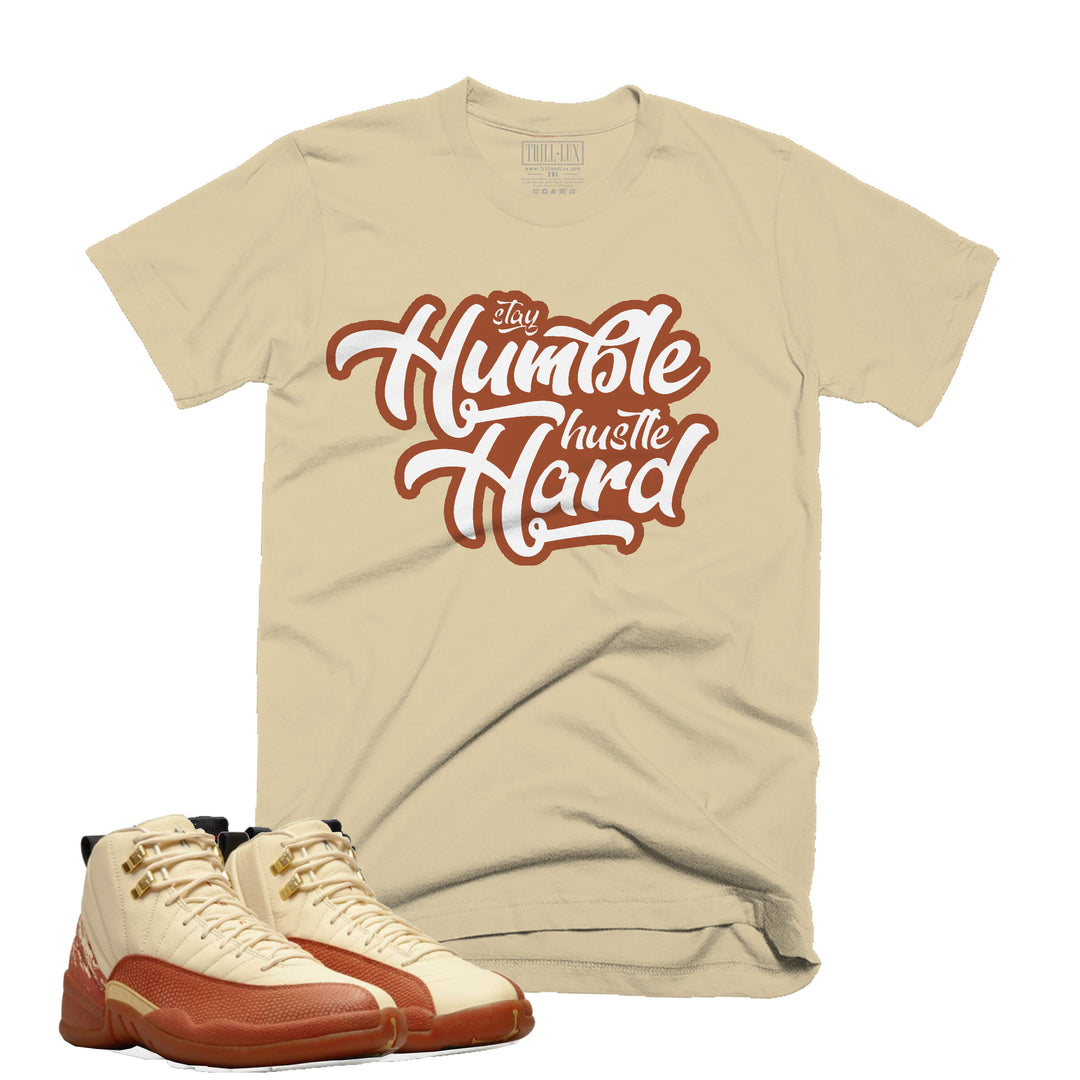 Stay Humble Hustle Hard | Retro Air Jordan 12 Eastside Golf Colorblock T-Shirt
