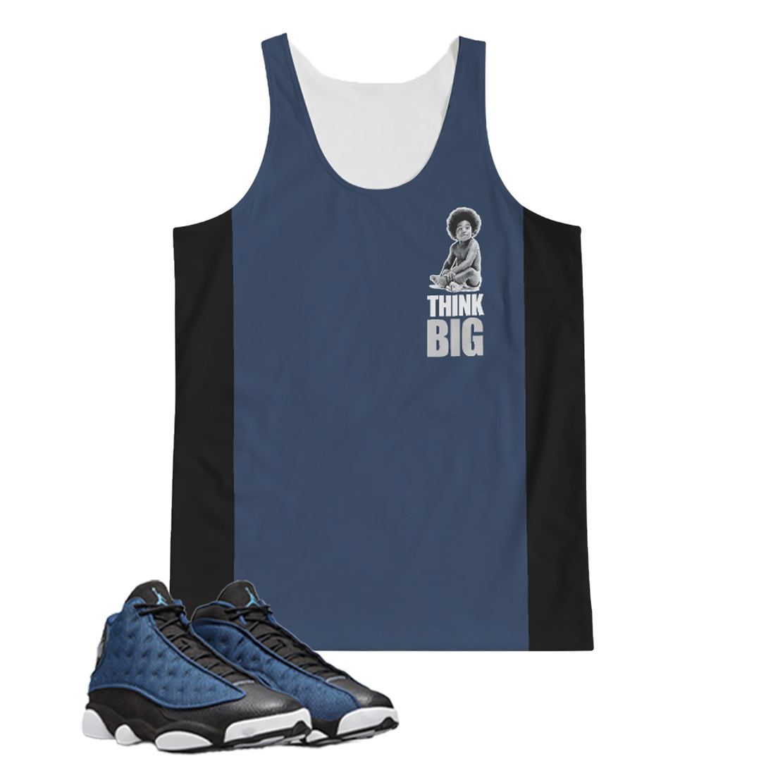 Think Big | Air Jordan 13 Navy Tank Top