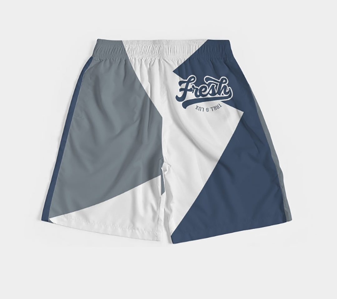 Trill & Lux | Air jordan 13 Flint Inspired fragment Jogger Shorts