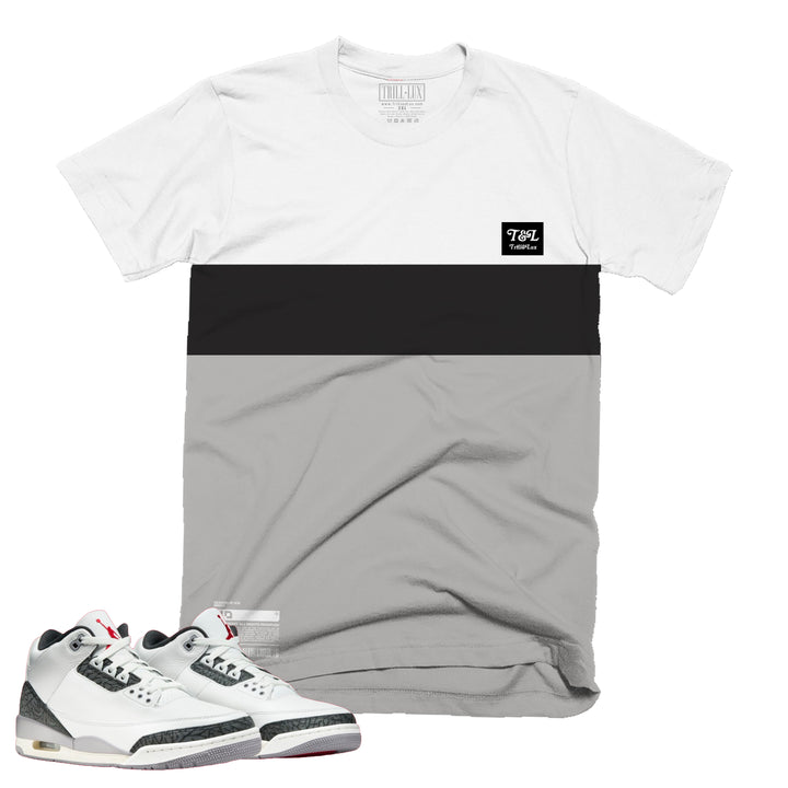 Trill & Lux | Retro Air Jordan 3 Cement Grey T-shirt | Jogger