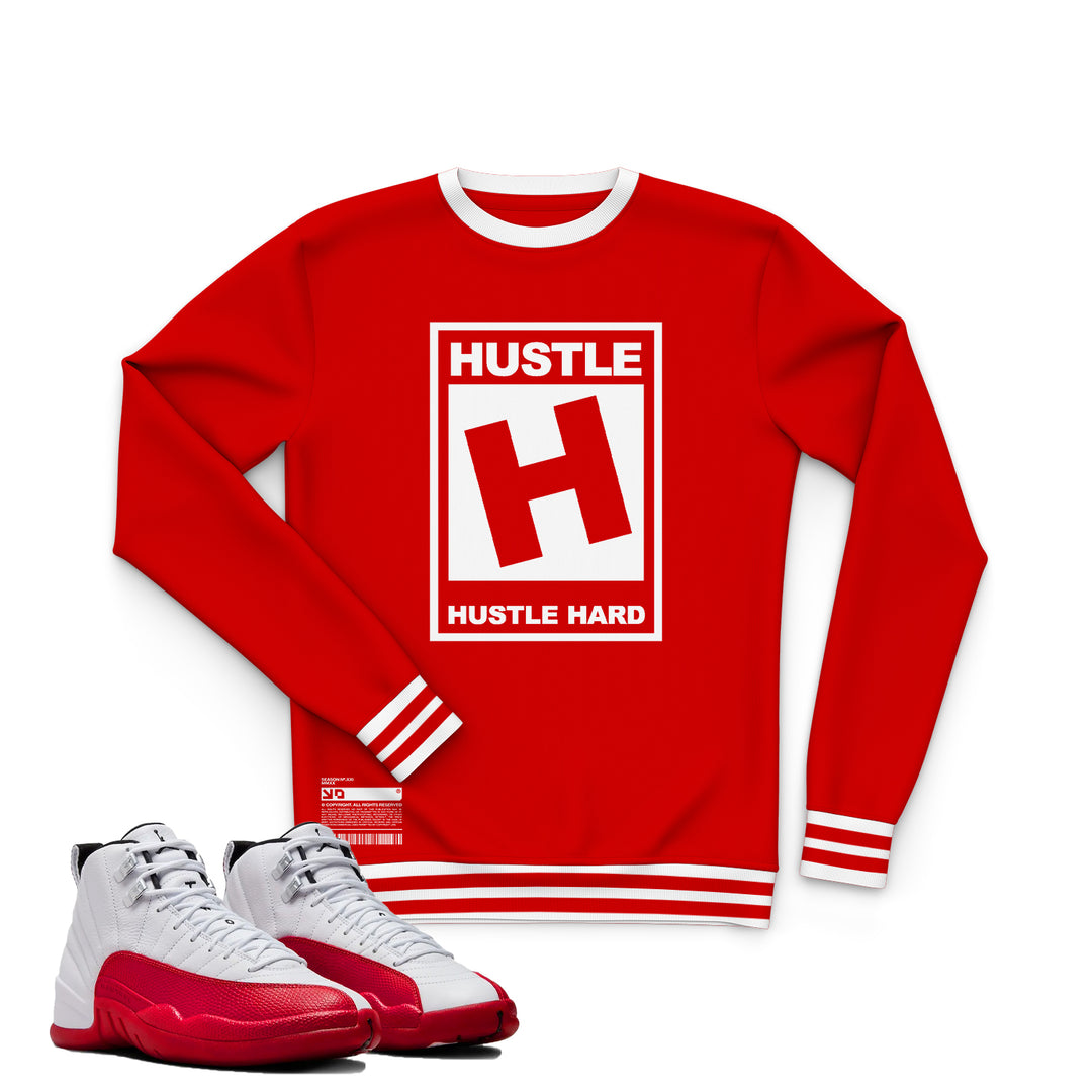 Rated Hustle | Retro Air Jordan 12 Cherry Joggers | T-shirt | Hoodie | Sweatshirt | Hat