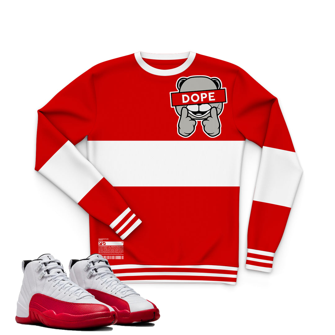 Dope | Retro Air Jordan 12 Cherry Joggers | T-shirt | Hoodie | Sweatshirt | Hat
