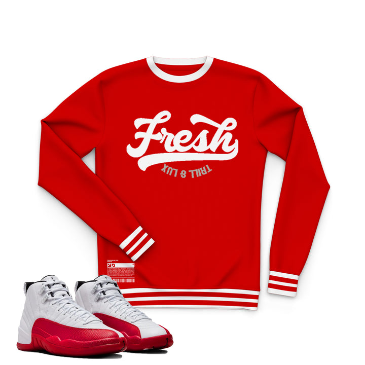 Fresh | Retro Air Jordan 12 Cherry Joggers | T-shirt | Hoodie | Sweatshirt | Hat