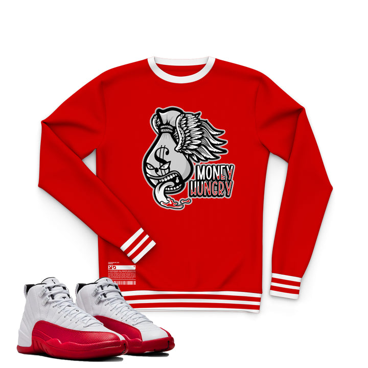 Money Hungry | Retro Air Jordan 12 Cherry Joggers | T-shirt | Hoodie | Sweatshirt | Hat