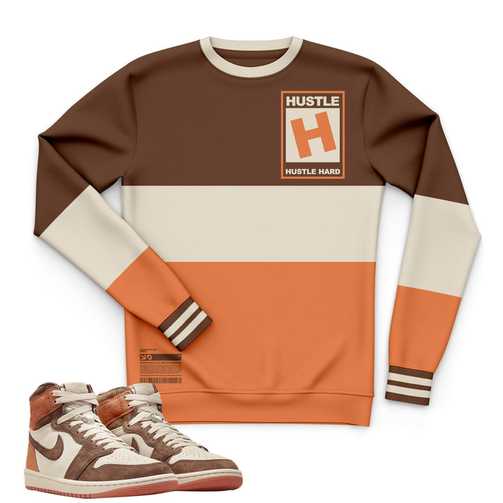 RATED HUSTLE | Retro Air Jordan 1 Cacao | Hoodie | Sweatshirt | Hat | Joggers