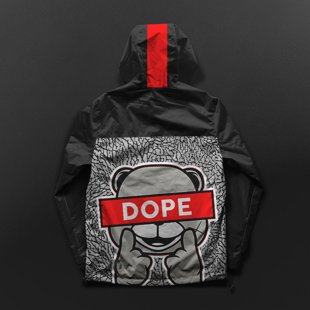 Dope | Air Jordan 3 Black Cement Windbreaker